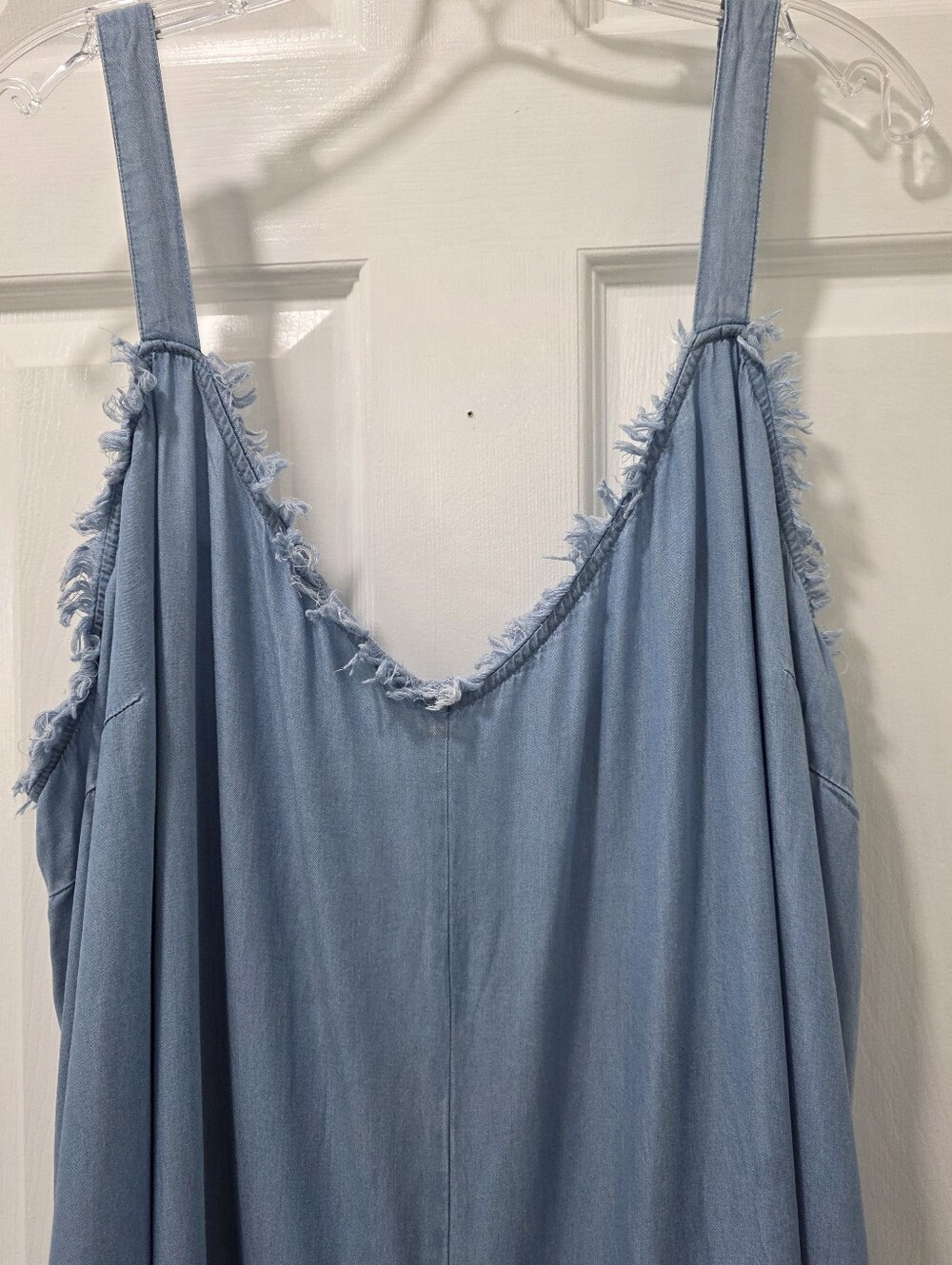 CATO Plus Size Chambray Genie Jumpsuit 26/28W 4X - Picture 5 of 15